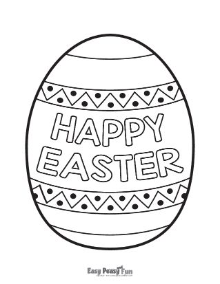 Easter egg coloring pages â printable coloring pages