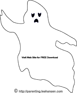 Halloween ghost coloring page