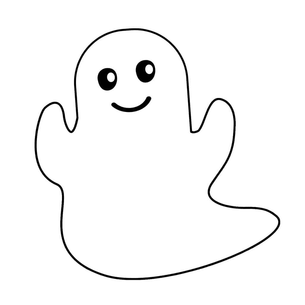 Free printable ghost template