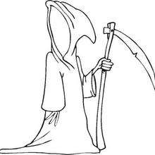 Ghost reaper coloring pages