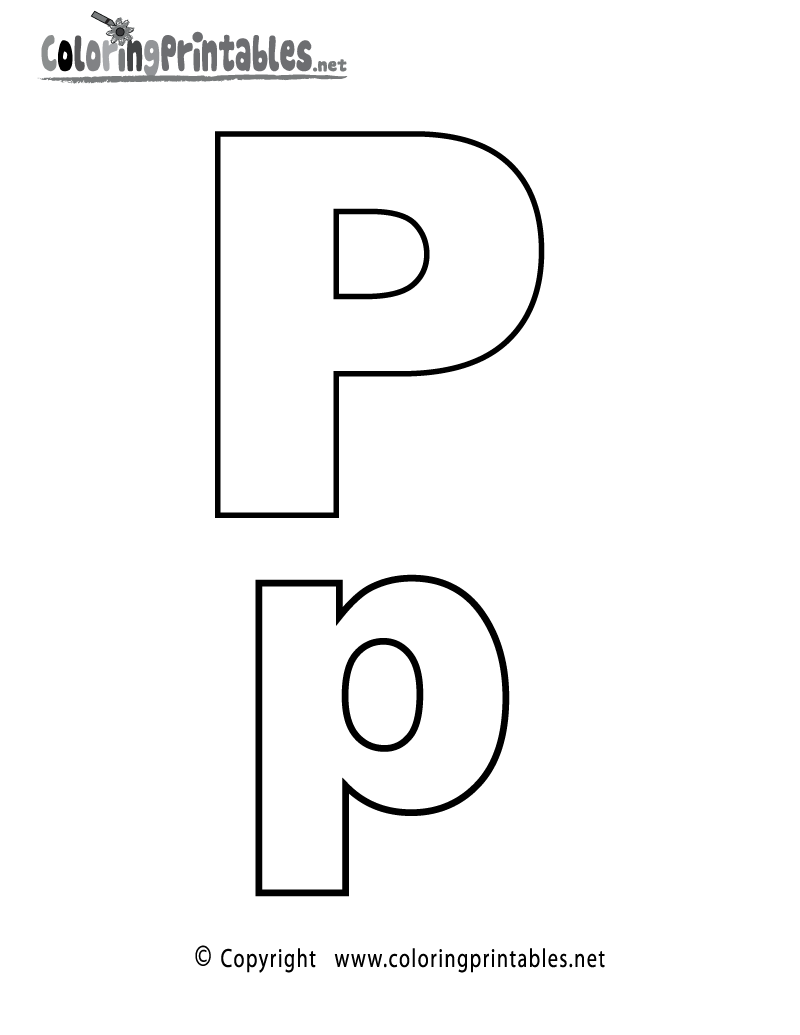 Alphabet letter p coloring page printable free printable alphabet letters printable alphabet letters lettering alphabet