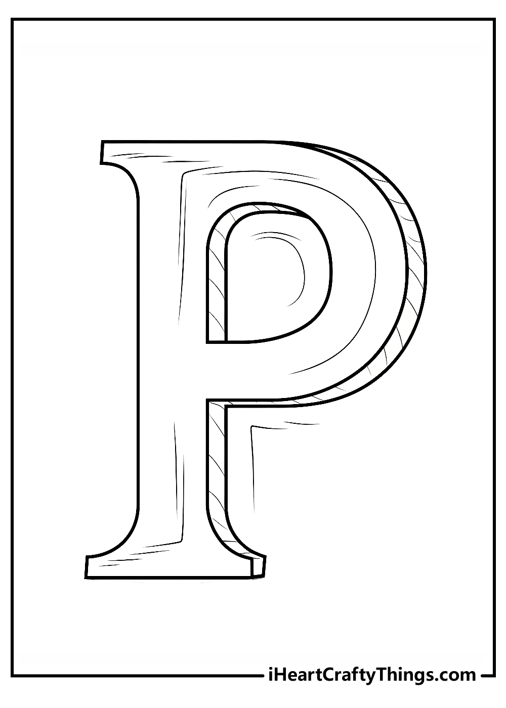 Letter p coloring pages free printables