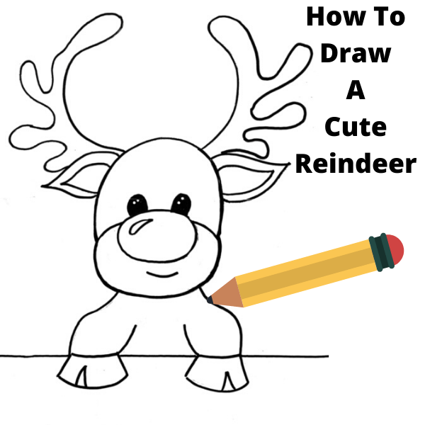 How to draw a reindeer