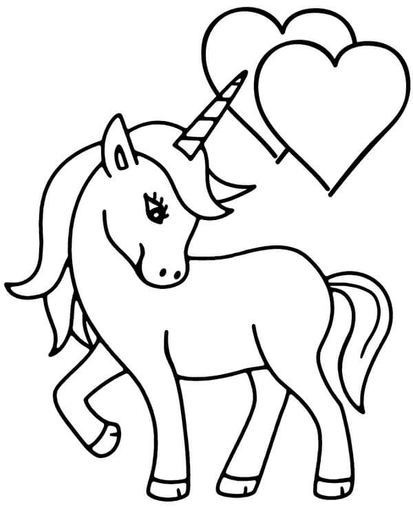 Unicorn coloring pages