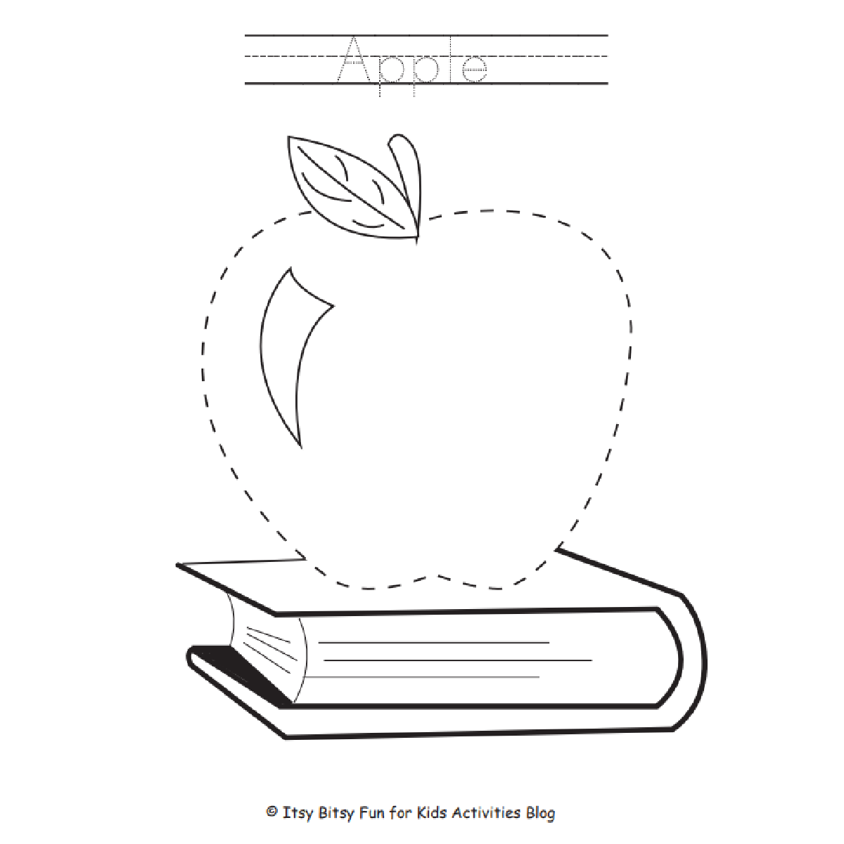 Free printable tracing pages for kids with school theme kids activities blog