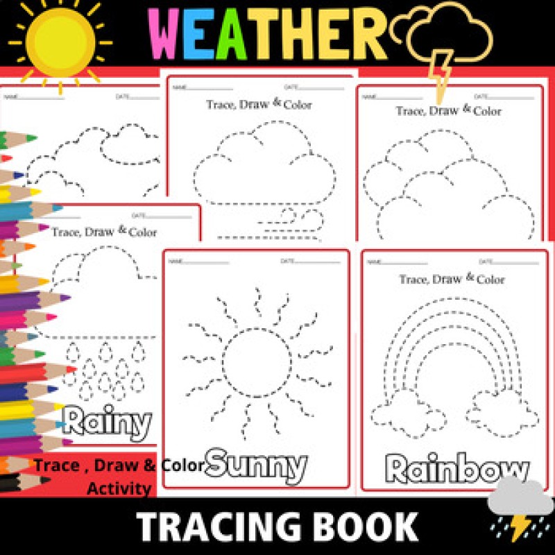 Weather worksheets coloring pages