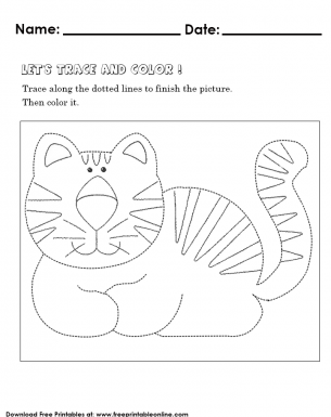 Learn how to trace lines and color a picture