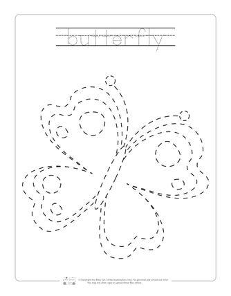 Spring tracing worksheets