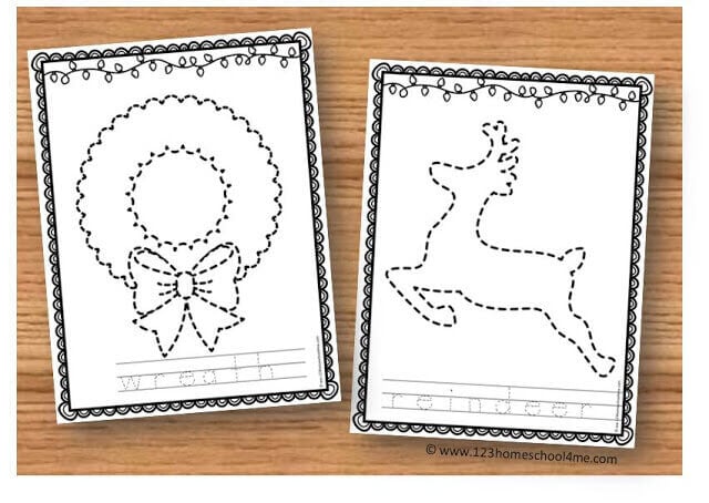 Ð free christmas tracing sheets