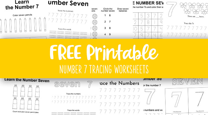 Number tracing worksheets