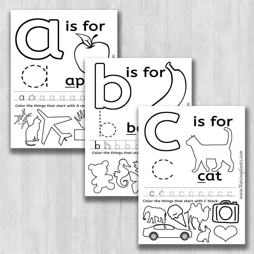 Fun alphabet learning worksheets
