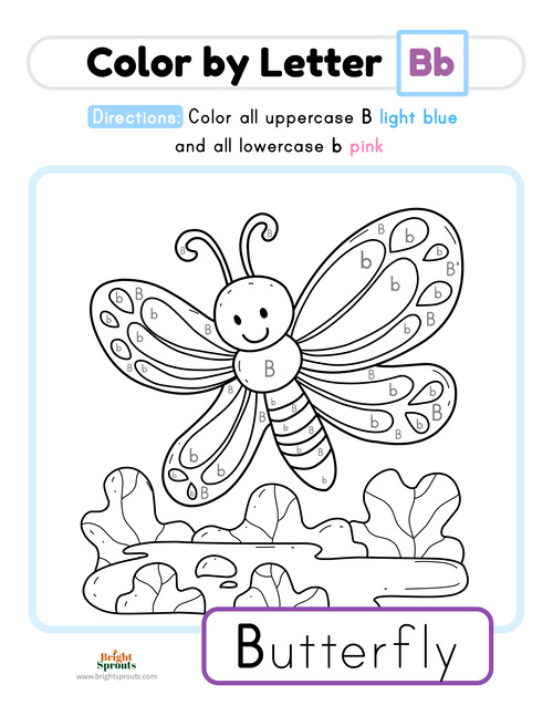 Letter b worksheets b tracing and coloring pages