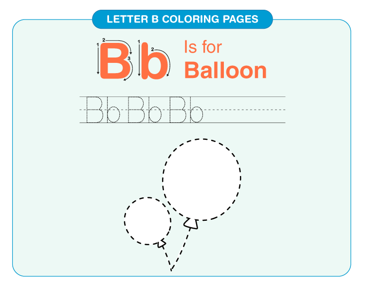 Letter b coloring pages download free printables for kids