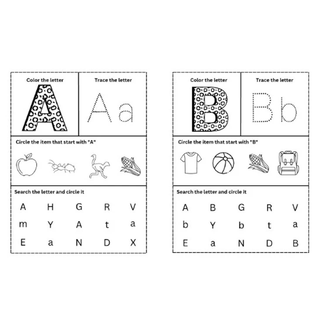 Printable worksheet for kids free coloring sheet ebook