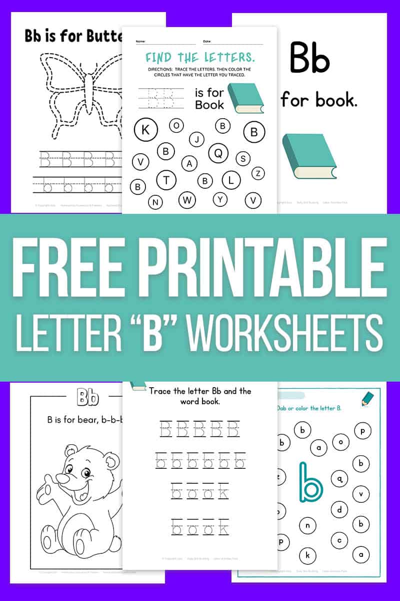 Letter b worksheets and printable alphabet activities