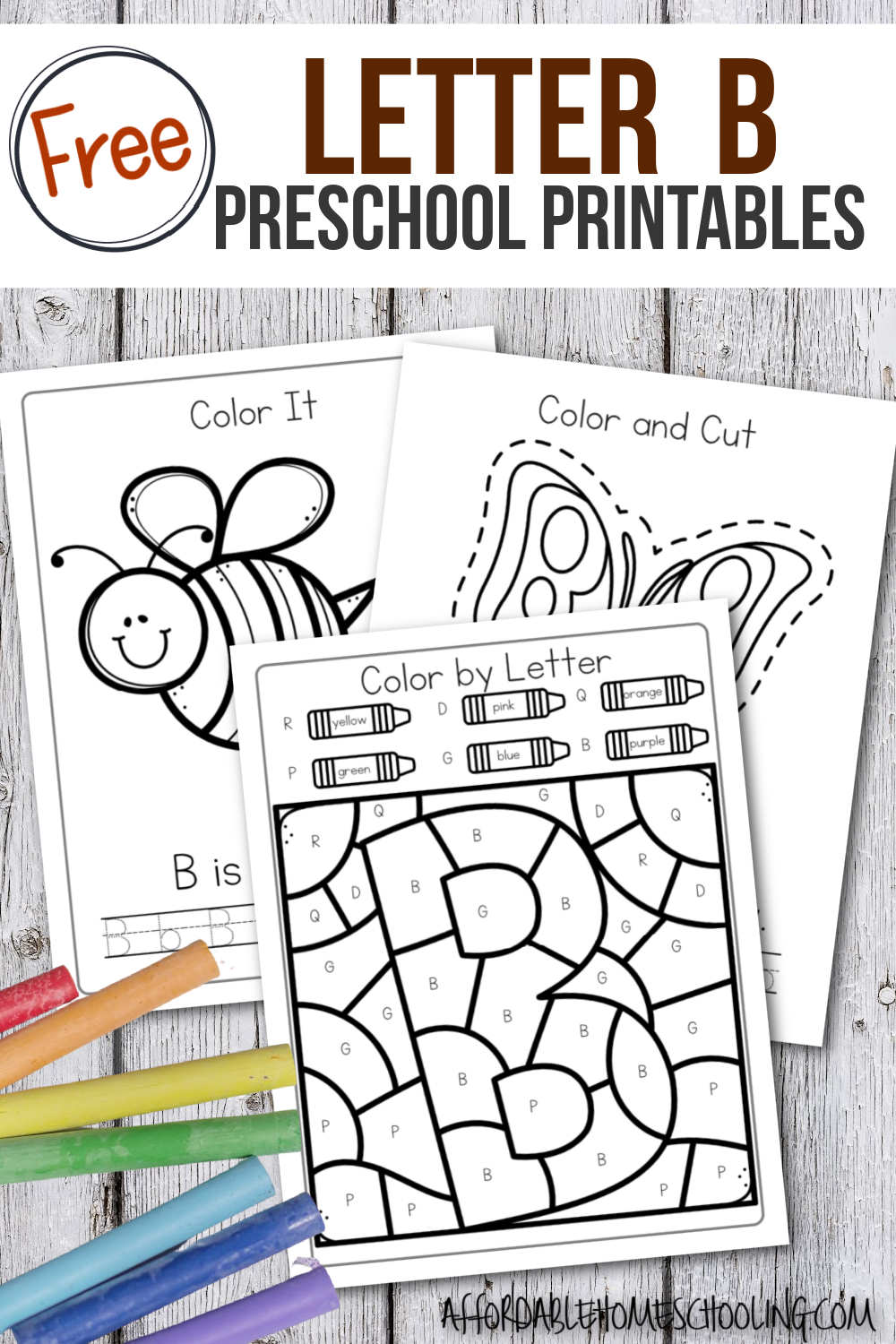 Free printable letter b worksheets letter of the week