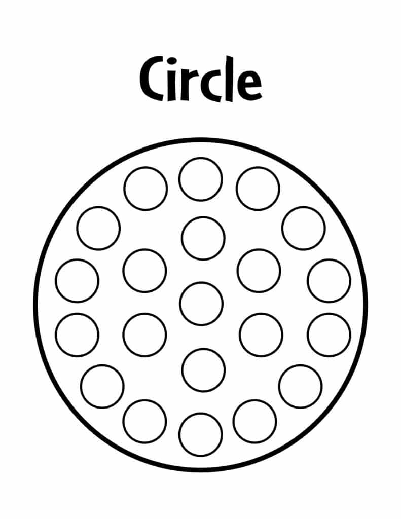 Free circle worksheets for preschool â the hollydog blog