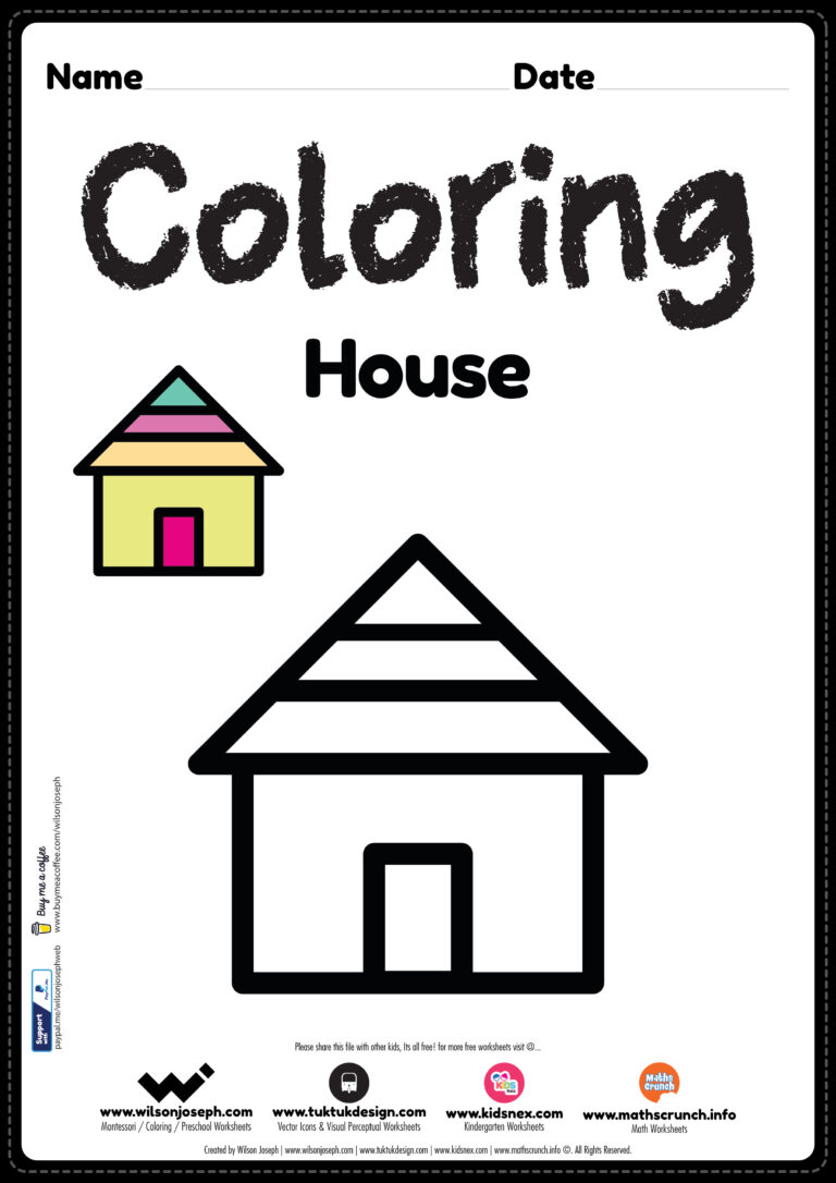 House coloring page