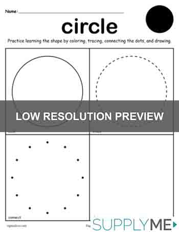 Circle worksheet