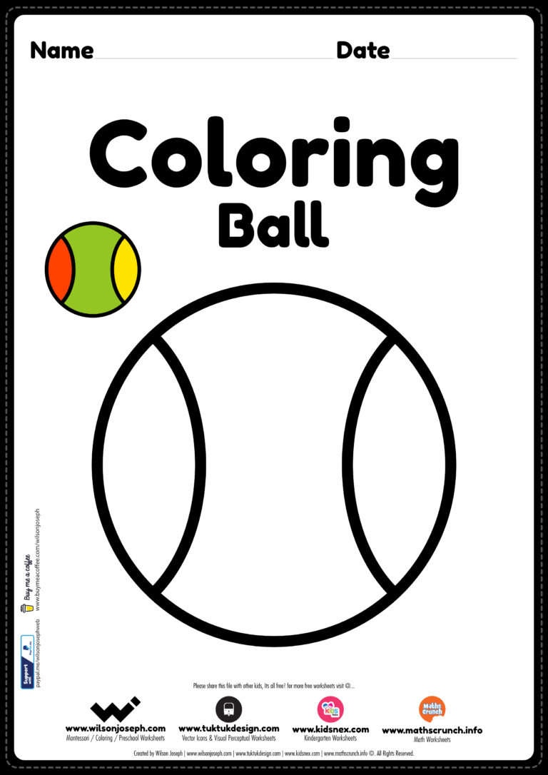 Ball coloring page