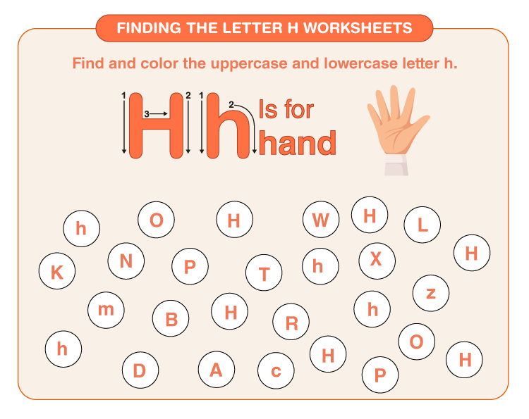 Letter h worksheets download free printables