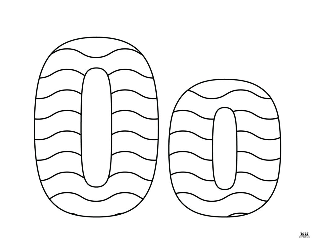 Letter o coloring pages