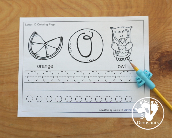 Free abc coloring tracing printable dinosaurs