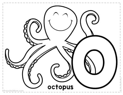 Letter o preschool printables