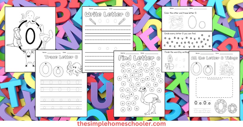 Letter o printables free easy print