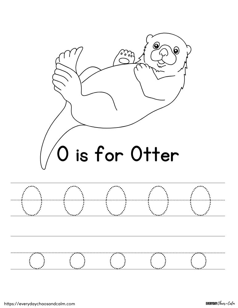 Free printable letter o worksheets