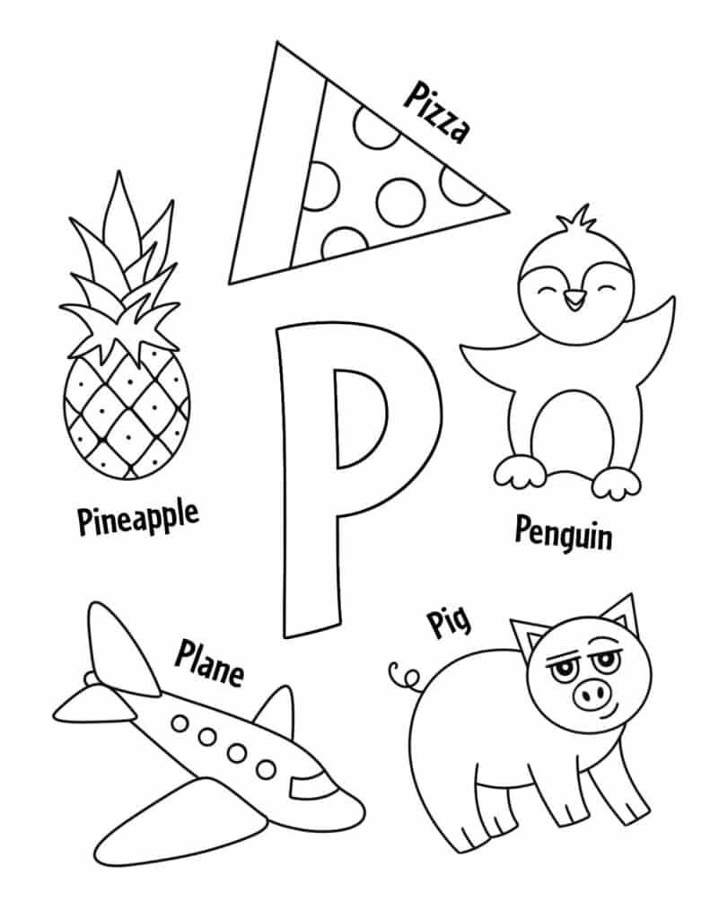 Free letter p worksheets for preschool â the hollydog blog