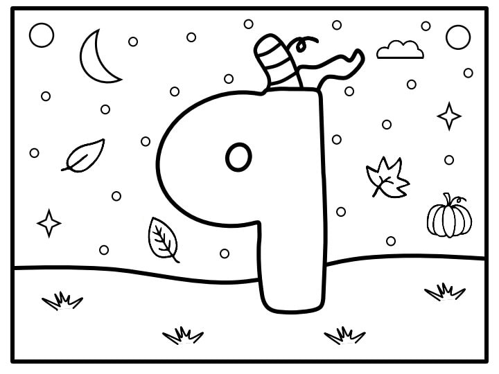 Number coloring pages for kids