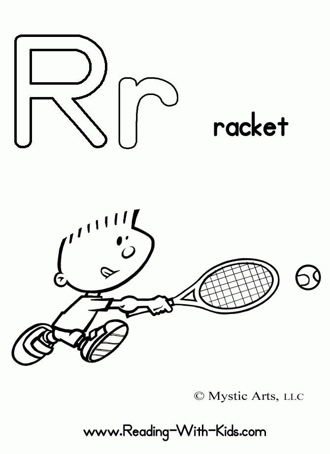 Letter r coloring pages printable for free download