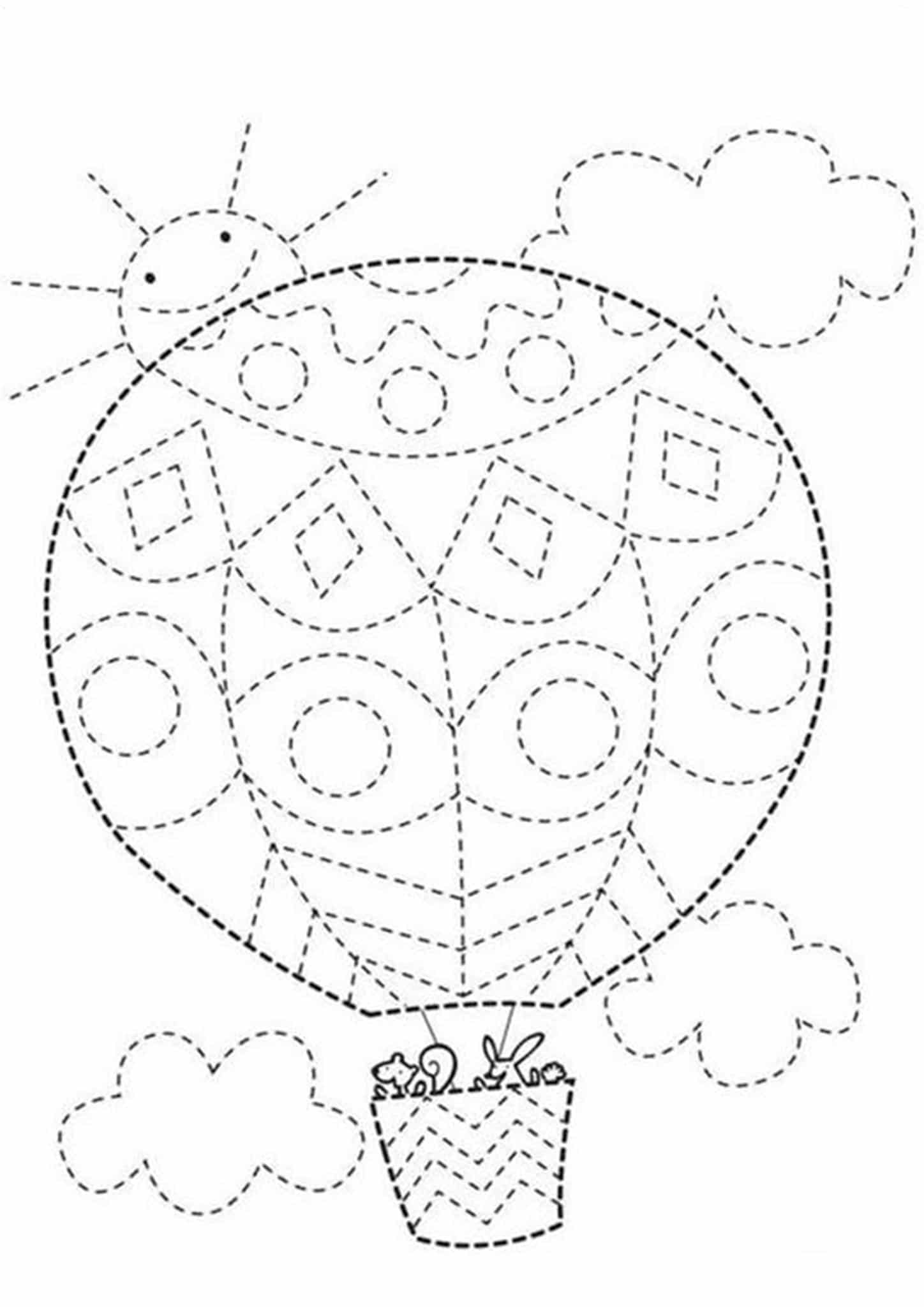 Free and easy to print tracing lines worksheets