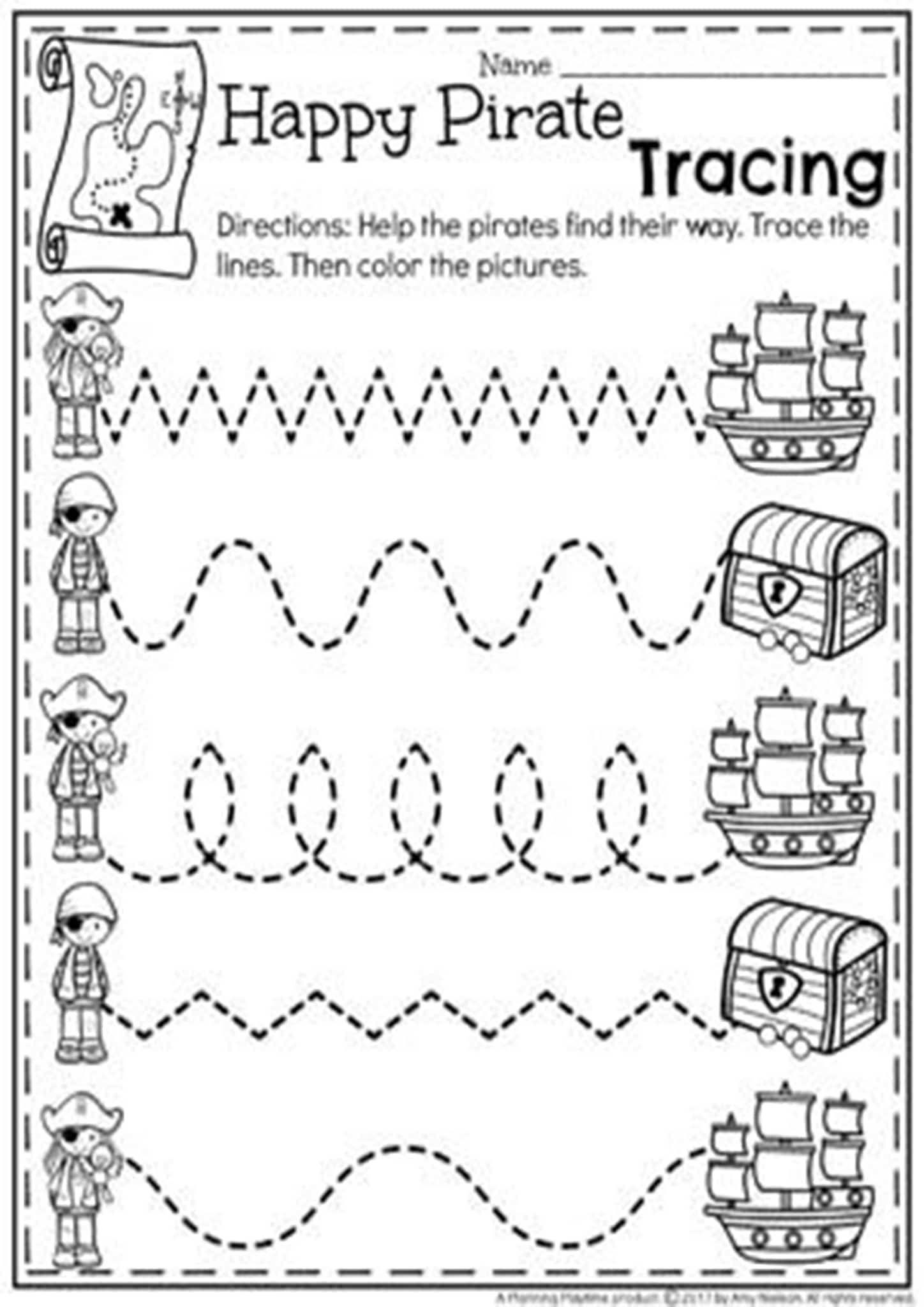 Free and easy to print tracing lines worksheets