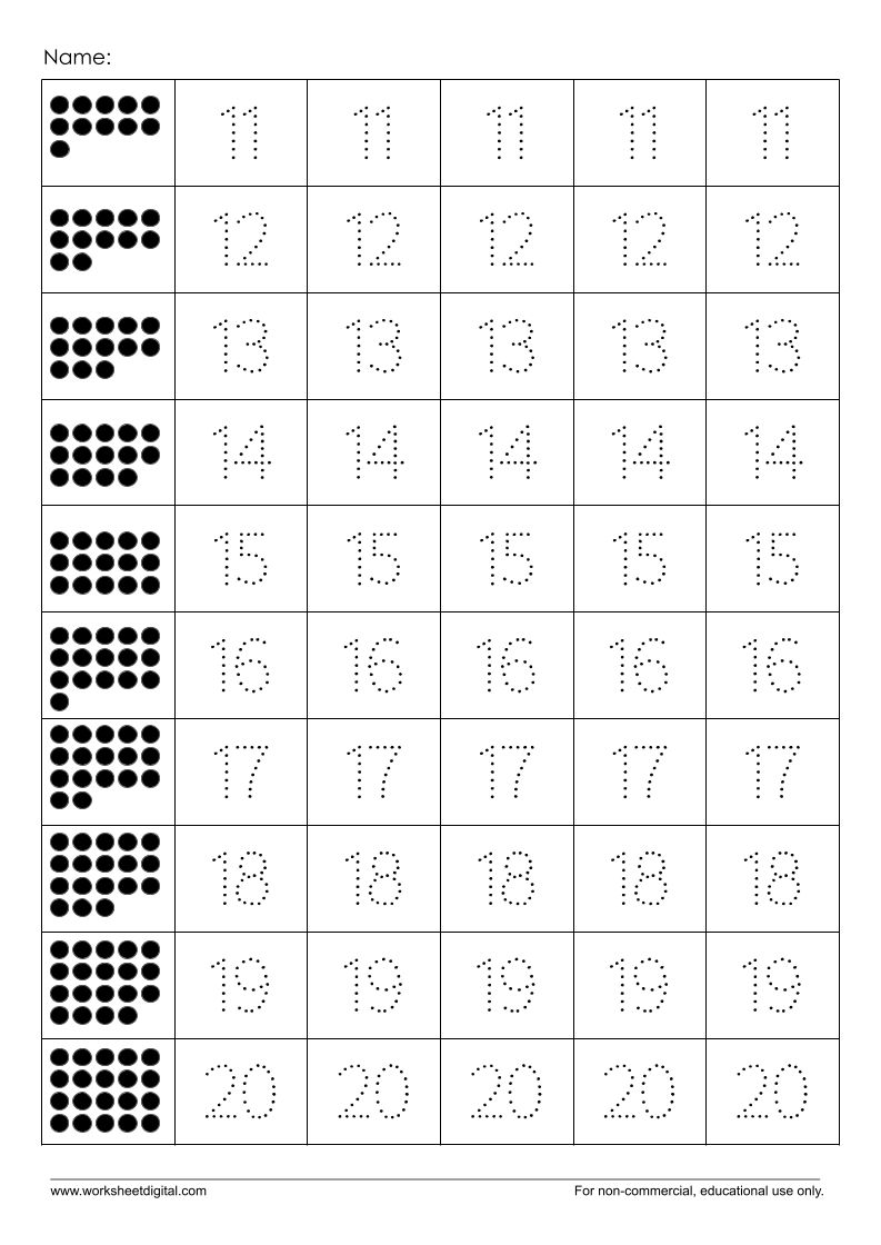 Number tracing