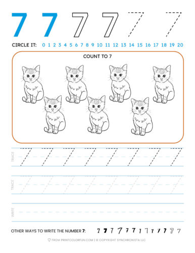 Tracing the number printable activity sheets from to at