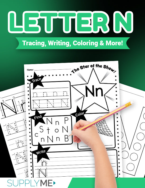 Letter n worksheets bundle