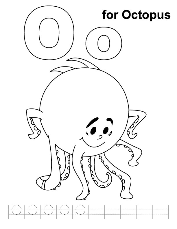 O for octopus coloring page with handwriting practice download free o for octopus coloring page with handwriting practice for kids best coloring pages