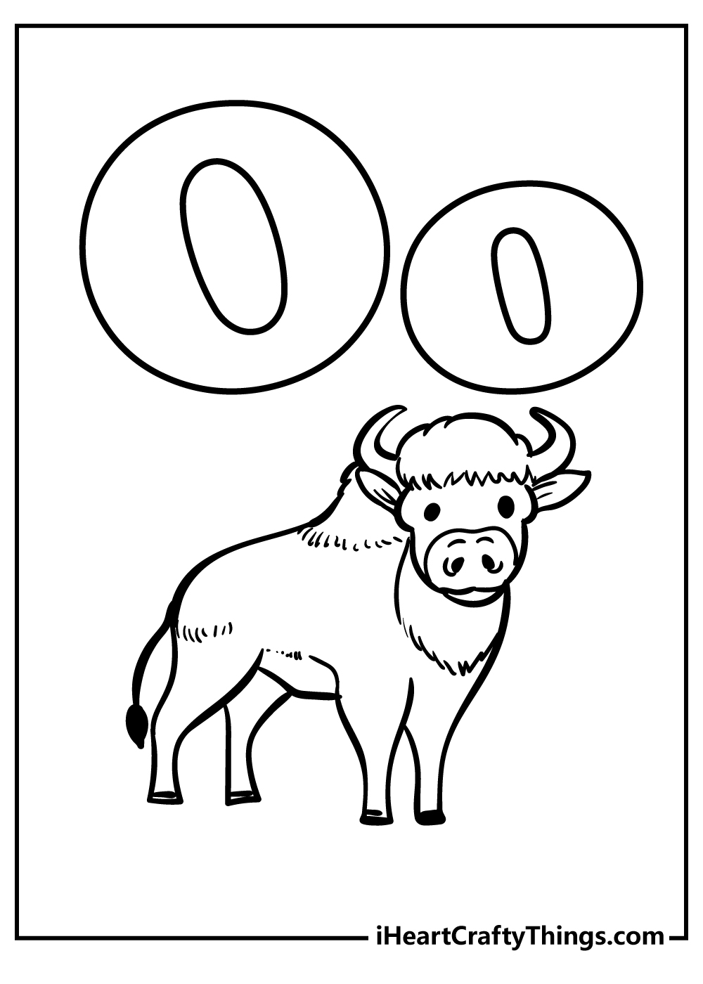 Letter o coloring pages free printables