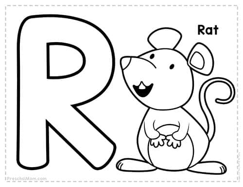 Letter r preschool printables