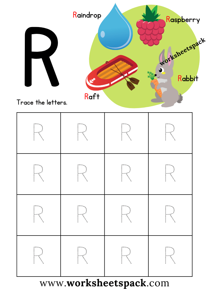 Free letter r printable worksheets pdf