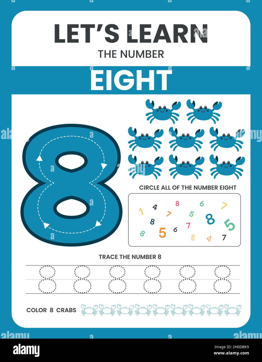 Number worksheet hi