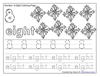 Number coloring tracing ppt