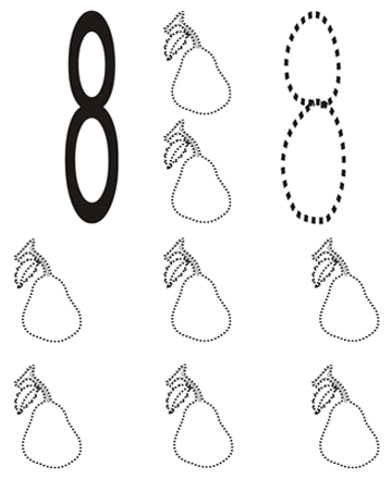 Number coloring page