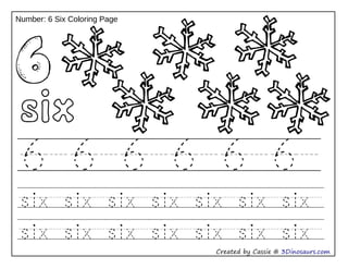 Number coloring tracing ppt