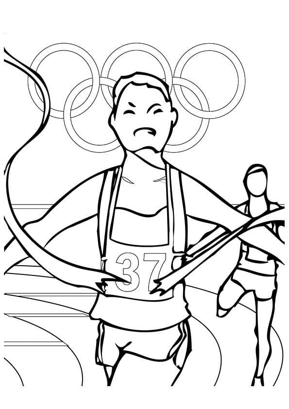 Tokyo olympic games coloring page