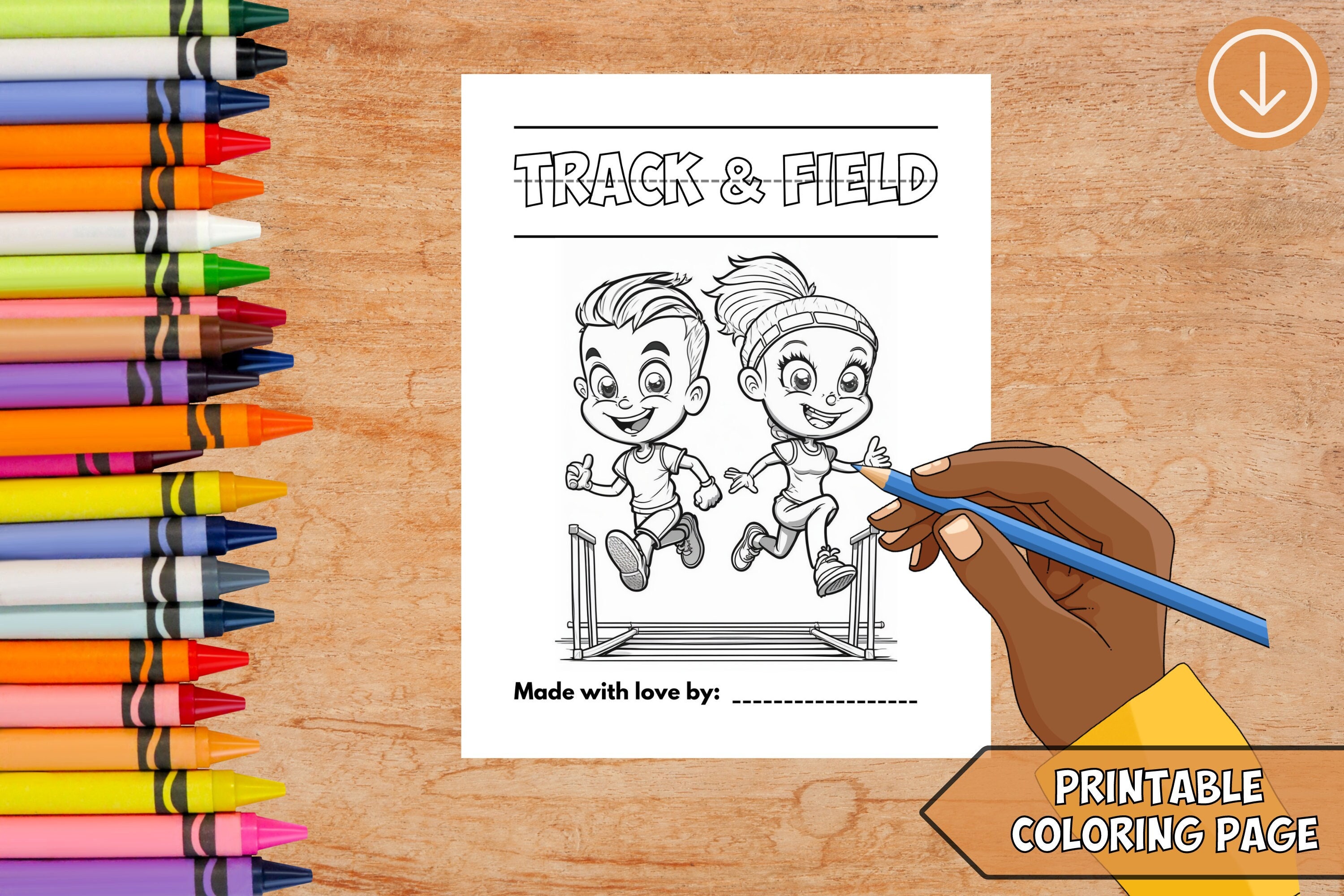 Field coloring page