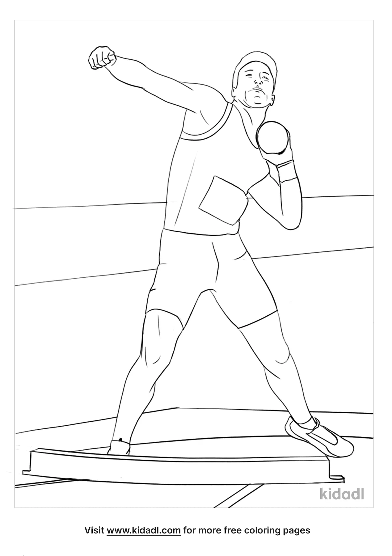 Free track and field coloring page coloring page printables