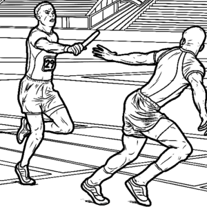 Athletics coloring pages printable for free download